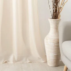 Voilage|LINDER Voilage (145 x 240 cm) Givrée Beige