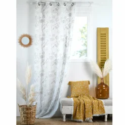 Voilage|LOVELY CASA Voilage (140 x 260 cm) Persian Blanc