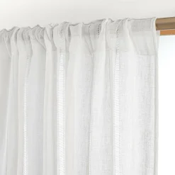 Voilage|EMINZA Voilage galon fronceur (140 x 240 cm) Léontine Blanc