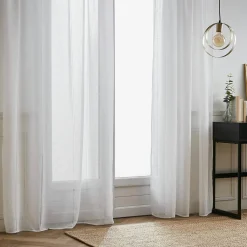 Voilage|EMINZA Voilage galon fronceur (140 x 240 cm) Léontine Blanc