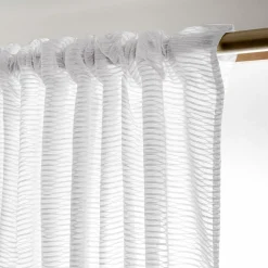 Voilage|EMINZA Voilage galon fronceur (140 x 240 cm) Maël Blanc