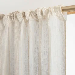 Voilage|EMINZA Voilage galon fronceur (140 x 240 cm) Arthur Beige