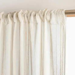 Voilage|EMINZA Voilage galon fronceur (280 x 240 cm) Théo Beige