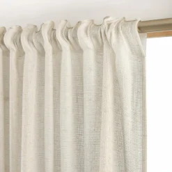 Voilage|EMINZA Voilage galon fronceur effet lin (280 x 240 cm) Luca Beige