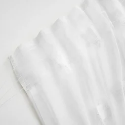 Voilage|EMINZA Voilage galon fronceur pompons (280 x 240 cm) Suzie Blanc