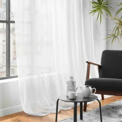 Voilage|DOUCEUR D'INTERIEUR Voilage grande largeur œillets (400 x 240 cm) Lissea Blanc