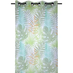 Voilage|LOVELY CASA Voilage œillets (140 x 260 cm) Exolu Vert