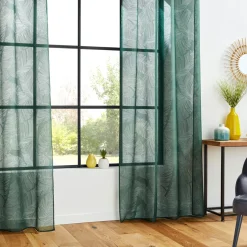 Voilage|ATMOSPHERA Voilage œillets (140 x 240 cm) Feuille cèdre Vert