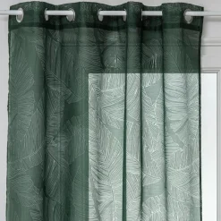 Voilage|ATMOSPHERA Voilage œillets (140 x 240 cm) Feuille cèdre Vert