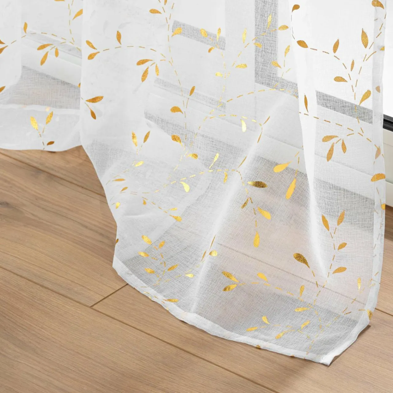 Voilage|DOUCEUR D'INTERIEUR Voilage œillets (140 x 240 cm) Flessia Or