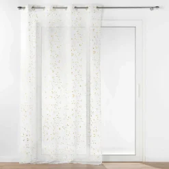 Voilage|DOUCEUR D'INTERIEUR Voilage œillets (140 x 240 cm) Flessia Or