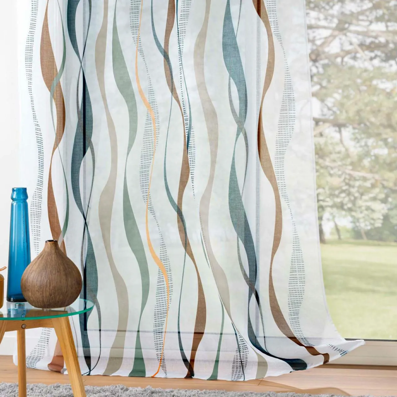 Voilage|DOUCEUR D'INTERIEUR Voilage œillets (140 x 240 cm) Lisana Multicolore