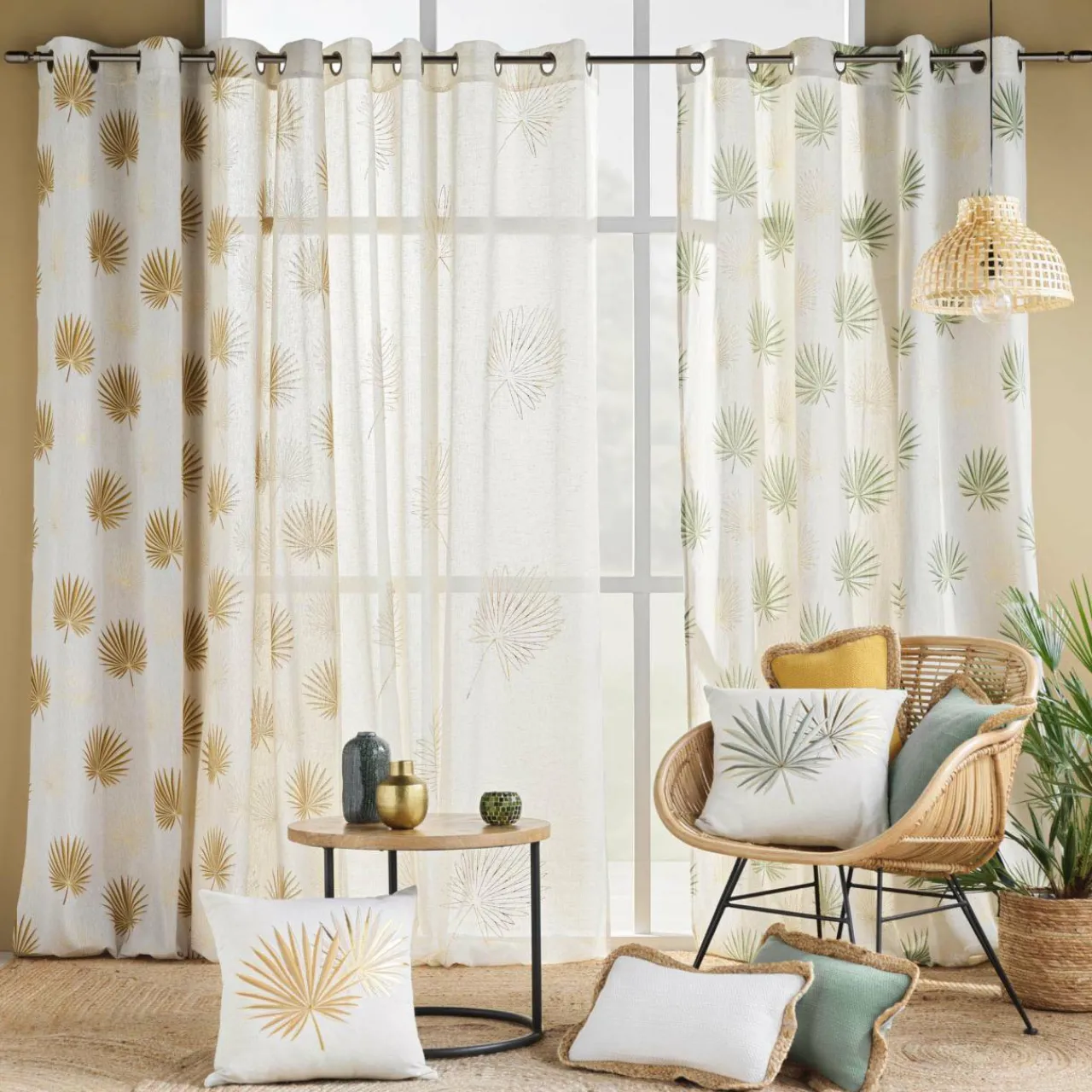 Voilage|douceur d'intu017drieur Voilage œillets (140 x 240 cm) Lotus Beige