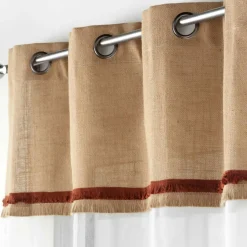 Voilage|DOUCEUR D'INTERIEUR Voilage œillets (140 x 240 cm) Malory Terracotta