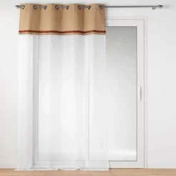 Voilage|DOUCEUR D'INTERIEUR Voilage œillets (140 x 240 cm) Malory Terracotta