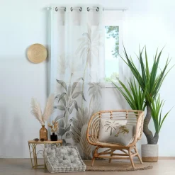 Voilage|STOF Voilage œillets (140 x 260 cm) Nehora Beige