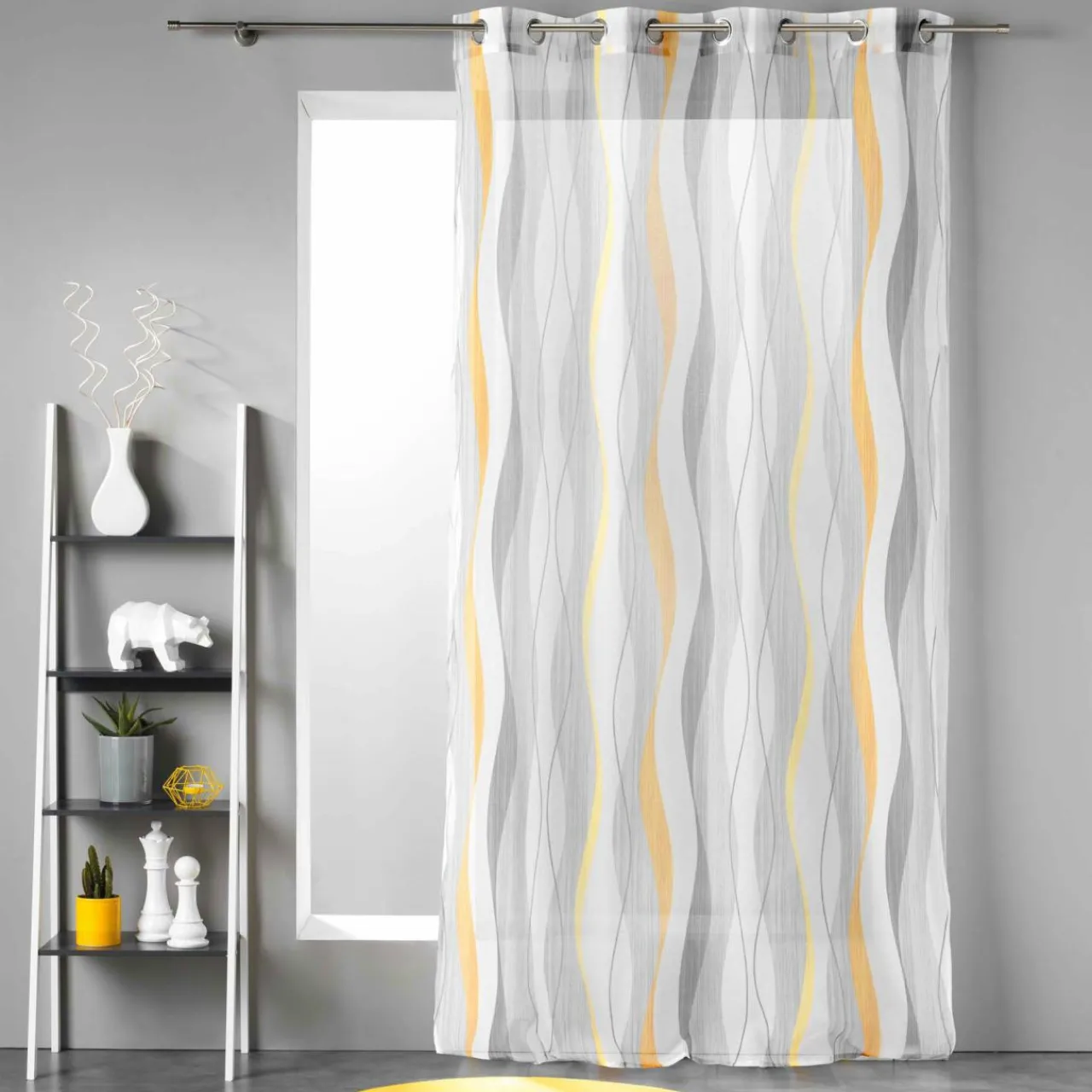 Voilage|DOUCEUR D'INTERIEUR Voilage œillets (140 x 240 cm) Ondulys Blanc