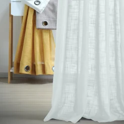 Voilage|LOVELY CASA Voilage œillets (135 x 260 cm) Ontario Blanc