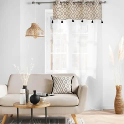 Voilage|DOUCEUR D'INTERIEUR Voilage œillets (140 x 240 cm) Oricia Ecru