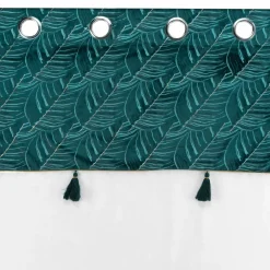 Voilage|DOUCEUR D'INTERIEUR Voilage œillets (140 x 240 cm) Palmina Bleu canard