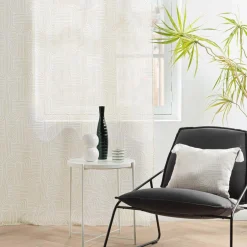 Voilage|DOUCEUR D'INTERIEUR Voilage œillets (140 x 240 cm) Pandore Blanc