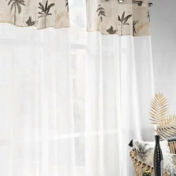 Voilage|douceur d'intu017drieur Voilage œillets (140 x 240 cm) Papaya Ecru
