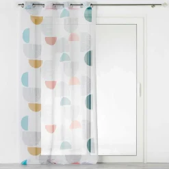 Voilage|DOUCEUR D'INTERIEUR Voilage œillets (140 x 240 cm) Popart Multicolore
