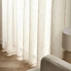 Voilage|EMINZA Voilage œillets (140 x 280 cm) Raphaël Beige