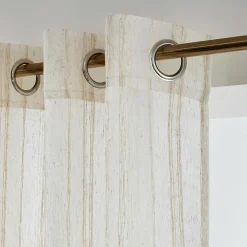 Voilage|EMINZA Voilage œillets (280 x 240 cm) Théo Beige