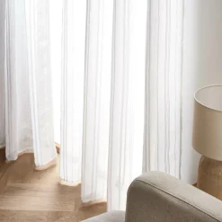 Voilage|EMINZA Voilage œillets (180 x 240 cm) Théo Blanc