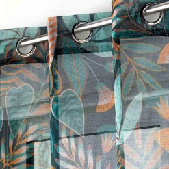 Voilage|DOUCEUR D'INTERIEUR Voilage œillets (140 x 240 cm) Tilda Vert