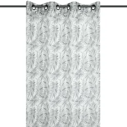 Voilage|STOF Voilage œillets (140 x 260 cm) Ziana Noir