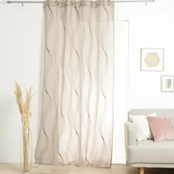 Voilage|STOF Voilage œillets (135 x H240 cm) Essaouira Beige
