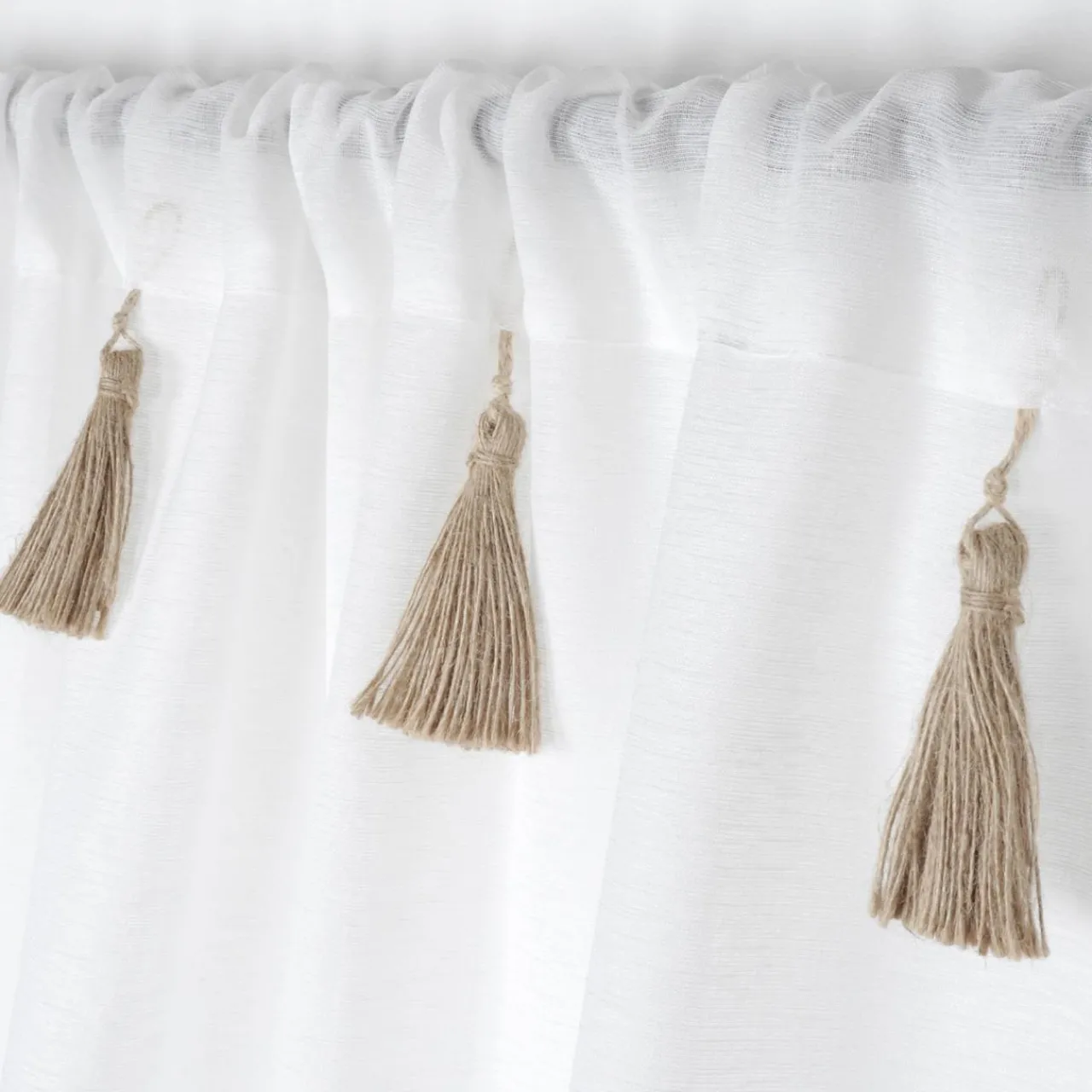 Voilage|STOF Voilage passe-tringle (140 x 260 cm) Ibiza Ecru