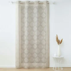 Voilage|DOUCEUR D'INTERIEUR Voilage tissé (140 x 240 cm) Levita Taupe